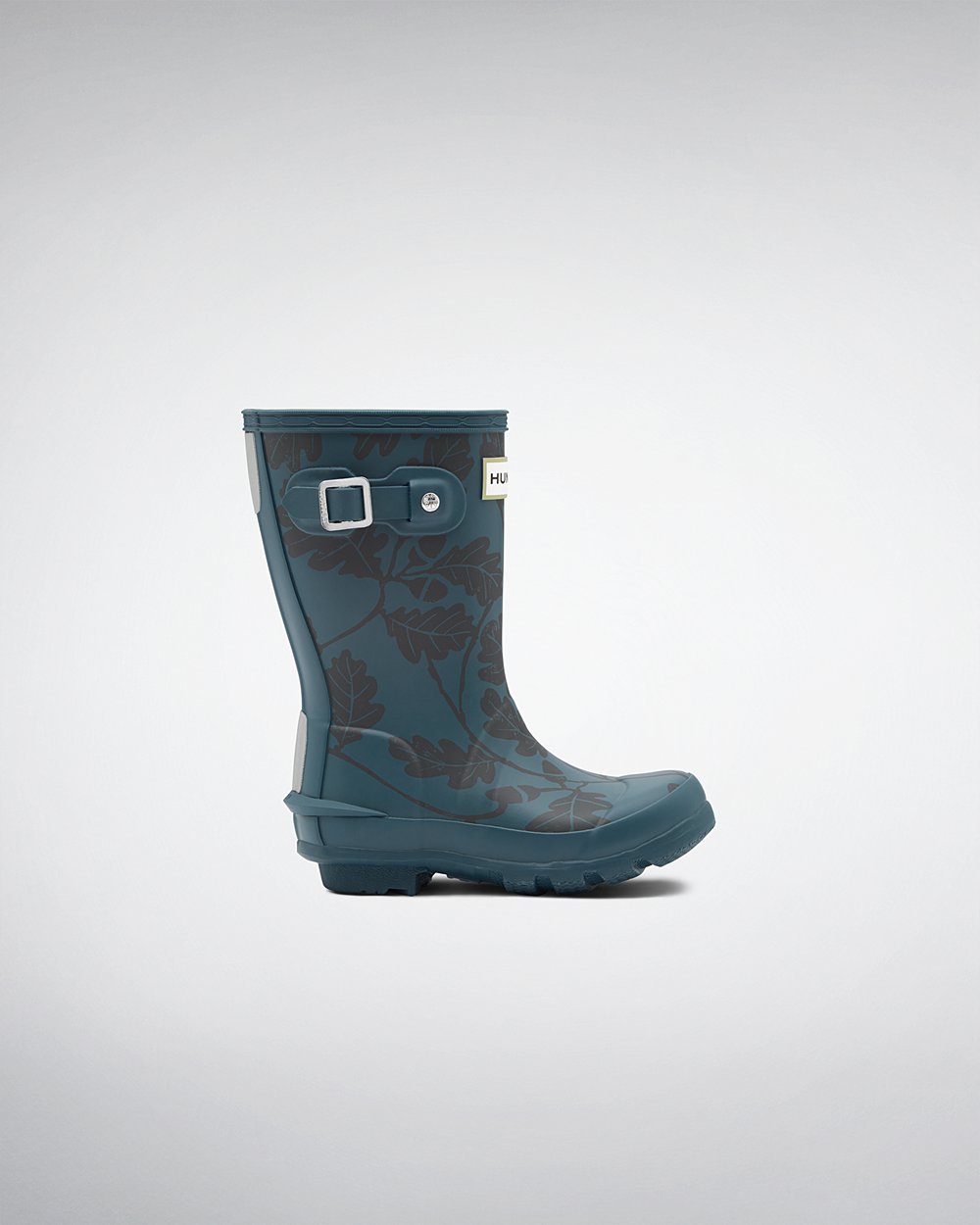 Kids Rain Boots - Hunter Original Big National Trust Print (56RNATQKI) - Blue